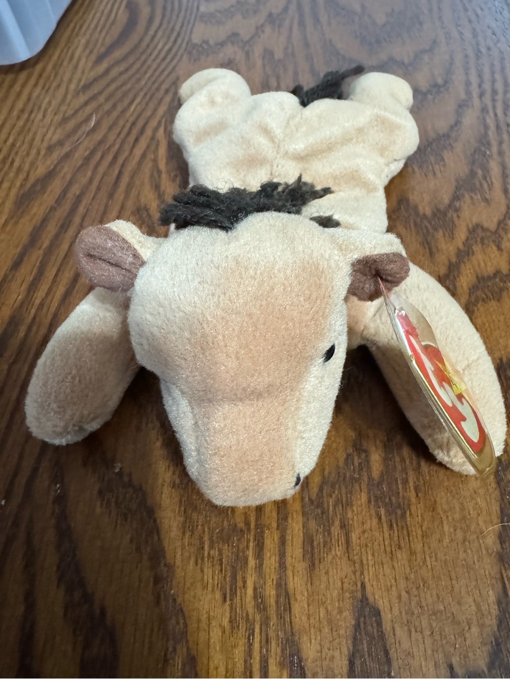 Ty Beanie Baby Derby Horse 1995 Style 4008 Yarn Mane Vintage With Tags